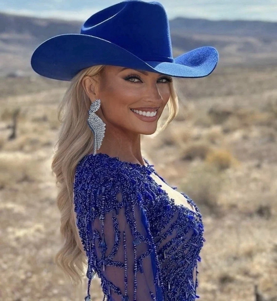 Brincos perfurados de cristal com strass de lágrima oversized longos pendurados em gota - Imagem 3 de 3