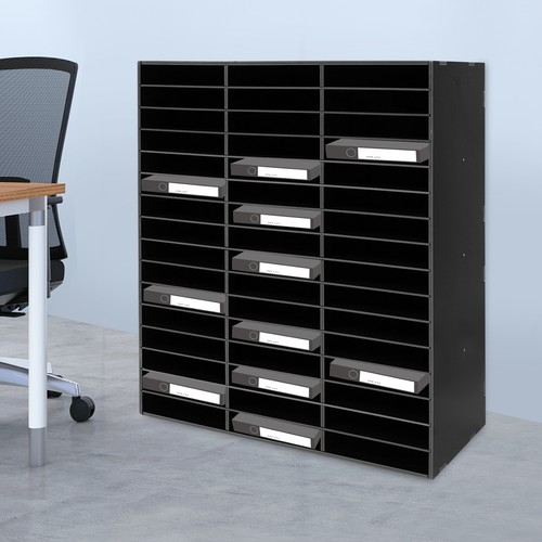 Office Mail Sorter Organizer Floor Mount Tiered Literature Organizer Bill Paper - Picture 13 of 14