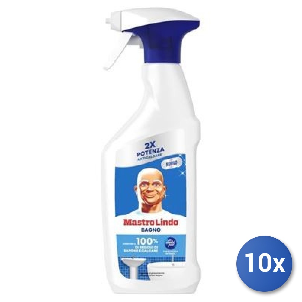 Stock 10 Pezzi Mastro Lindo Bagno 500ml: Pulito Totale Prezzo Ingrosso