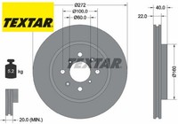2X Bremsscheibe Textar 92278203 2 Bremsscheiben Vorderachse Vorne FüR Suzuki