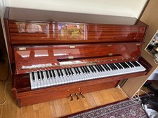 Beautiful Steinmayer Upright Piano. Polished Mahogany Excellent Condition