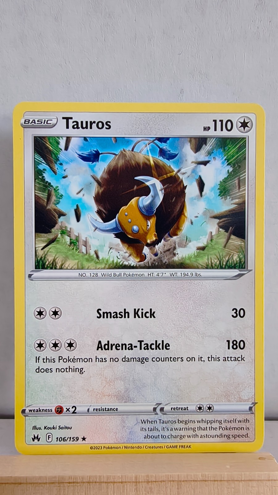 Tauros [LP] - Pokemon TCG Crown Zenith 106/159 [Rare]