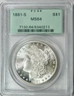 1881-S Morgan Silver Dollar – PCGS MS64 – Beautiful Fields – Free US Shipping