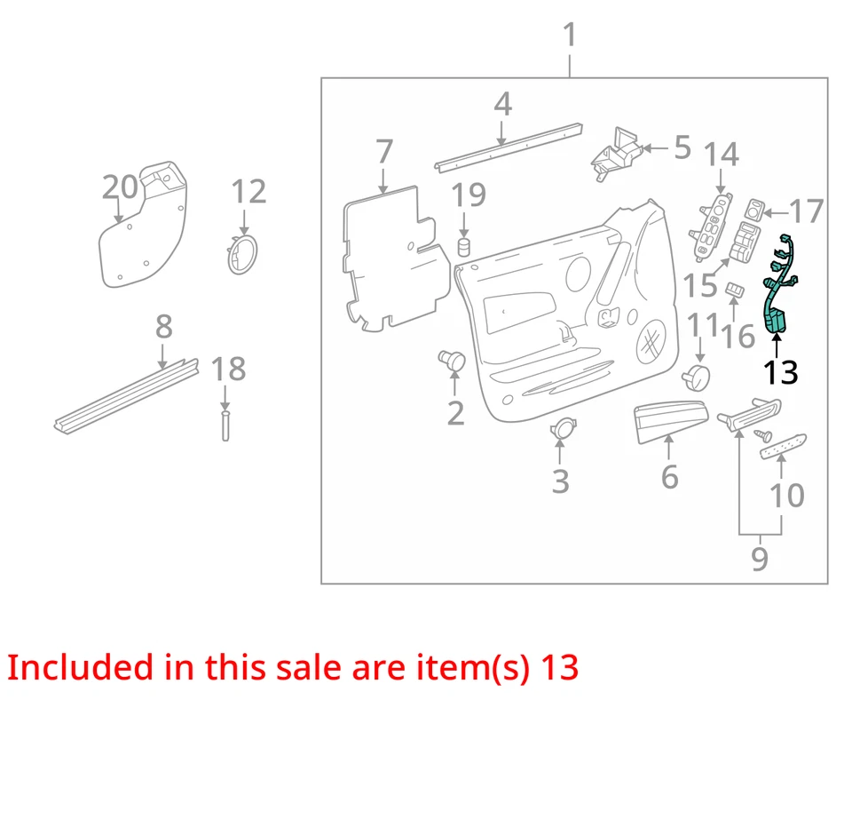 SE ADAPTA A ARNÉS PONTIAC GRAND PRIX 2005-2008 ASM P W & DR LK y 15258778 - nuevo OEM Foto 2 de 3