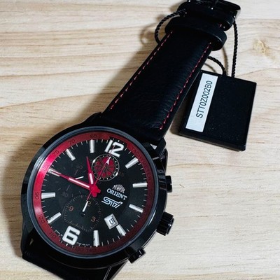 ORIENT x STI STT0Z002B0 Chronograph Uhr Limited 2500 Tachymeter Leder