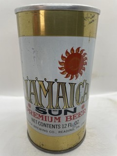JAMAICA SUN PREMIUM (TOUGH) BEER CAN 12 FL. OZ. READING PENNSYLVANIA