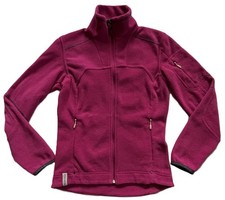 NORRONA ROLDAL Warm3 Festival Fuchsia Zip Front Fleece Jacket Womens XS