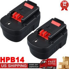 2PACK For Black and Decker 14.4V 14.4-Volt Battery Ni-MH HPB14 FSB14