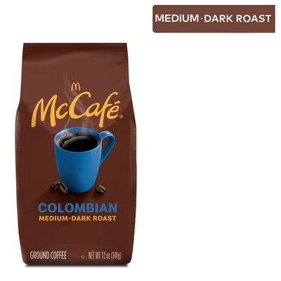 McCafe Colombian, Medium-Dark Roast, Ground Coffee, 12 oz