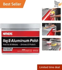 Mag Aluminum Polish 10 oz Metal Shine Cleaner for Wheels and Parts Easy to Use