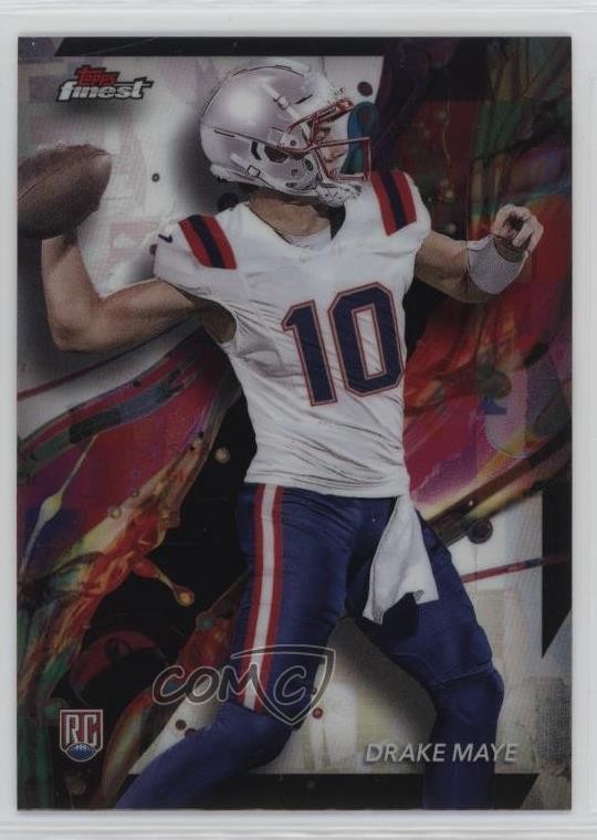 2024 Topps Finest Common Refractor Drake Maye #62 1n7e