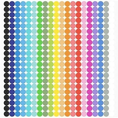 6720 PCS Small Dot Stickers Round Color Coding Labels
