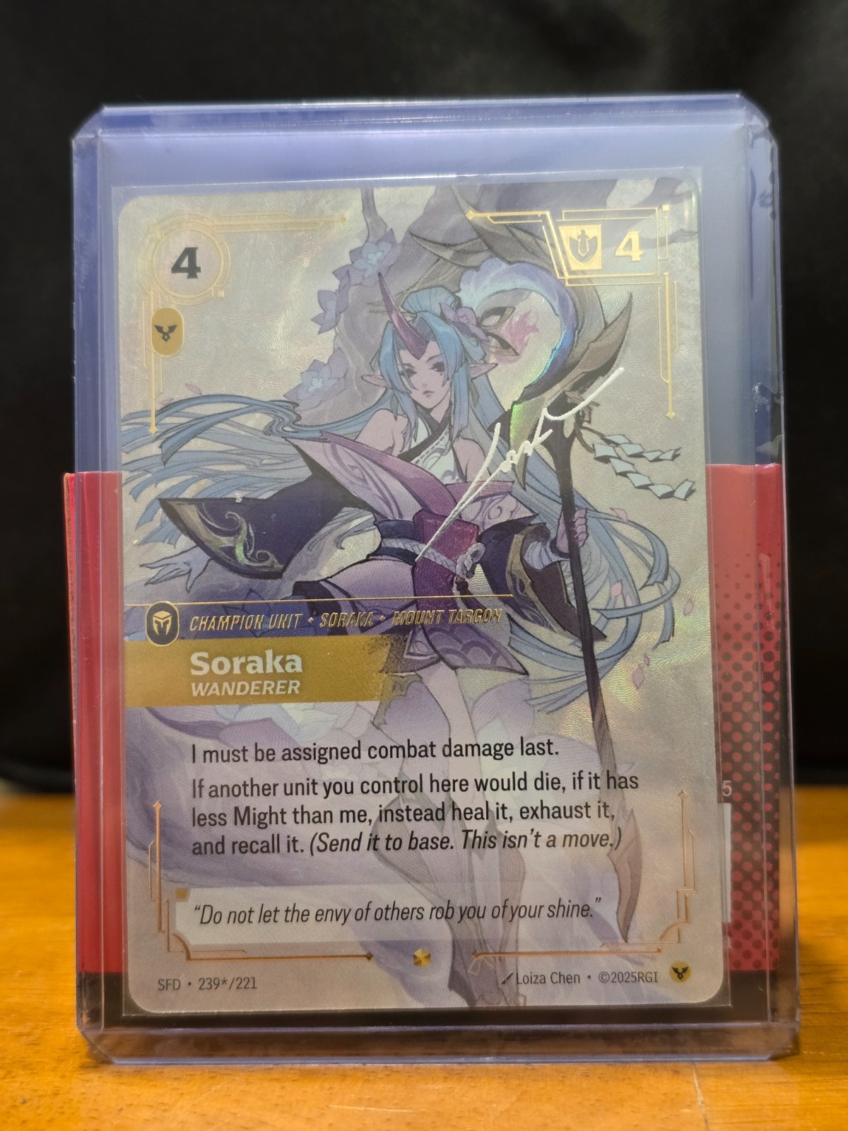 Soraka - Wanderer 2026 Spiritforged #239*/221 Signature Showcase
