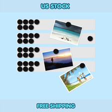 Magnetic Whiteboard Strip Set, 4 Pieces 2 x 15 Inch Bulletin Board