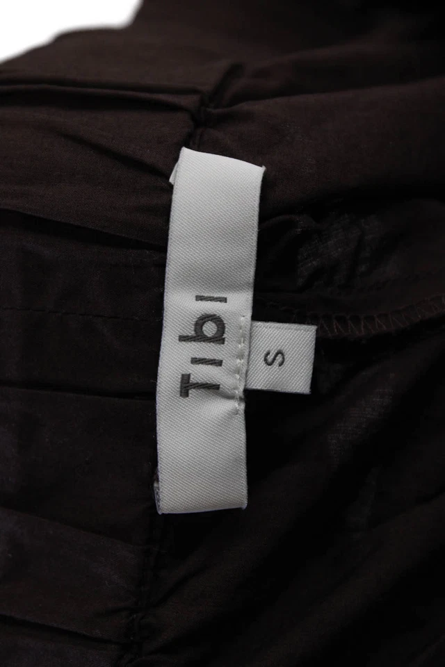 Pantalón Tibi Mujer Tibo Tiro Alto Cordón Pierna Ancha Marrón Talla Pequeña Foto 4 de 4