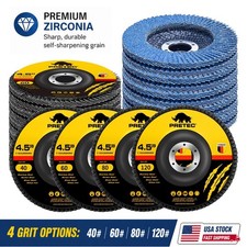4-1/2Zirconia Flap Discs 40 60 80 120 Grit T2...