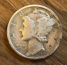 1936 S Mercury Dime San Francisco Fine New Deal Era 90% Silver US Coin 10c