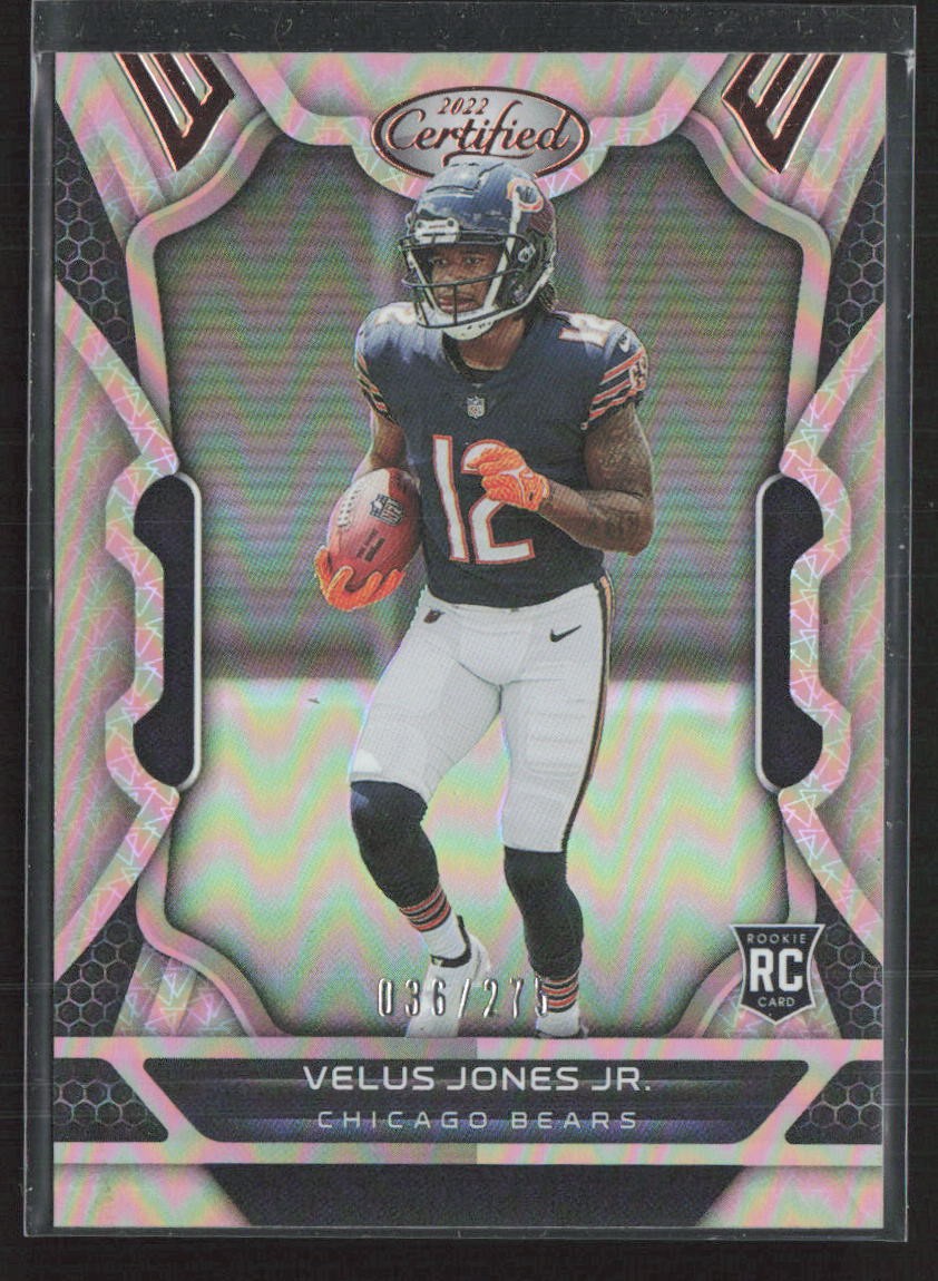 2022 Panini Certified #131 Velus Jones Jr. Mirror Bronze #/275 Bears (JB)