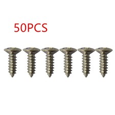 50Pcs Silver Electric Guitar Bass Pickguard Screws For Fender Strat/Tele F