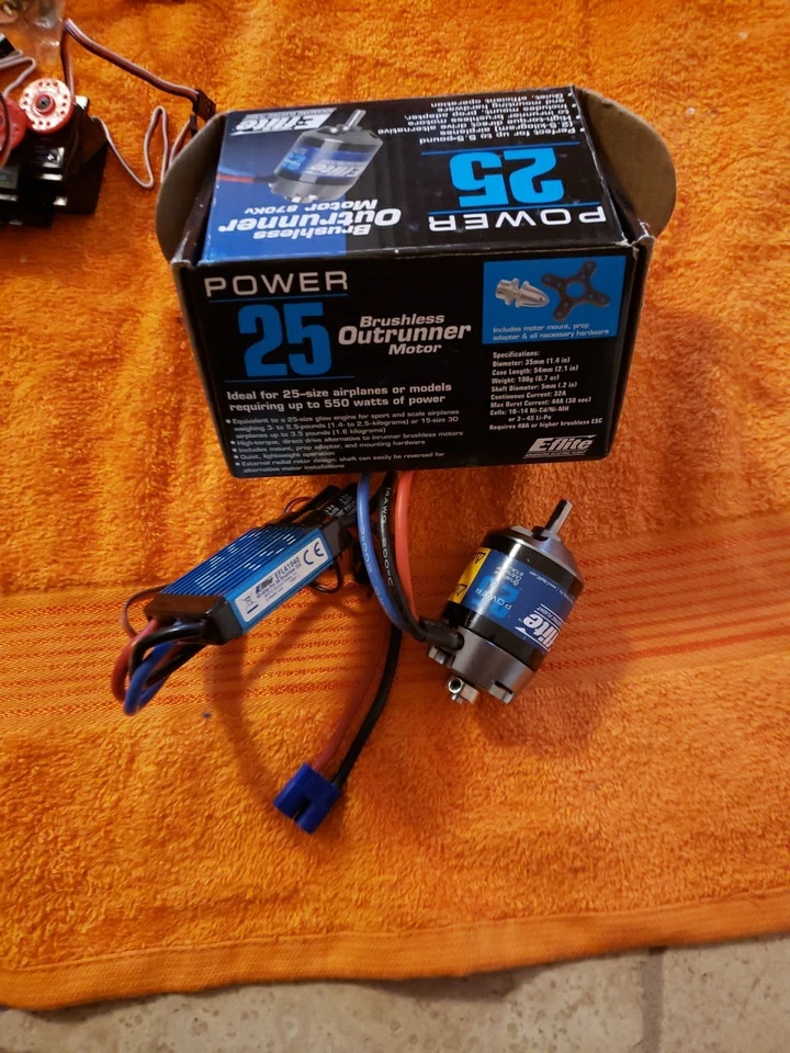 E-flite Brushless Motor Power 25 W/40 Amp ESC Combo  - JT25 - Image 4 of 4