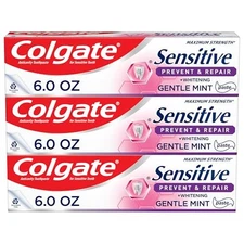 Colgate Sensitive Toothpaste with Whitening, 6 Ounce, 3 Pack