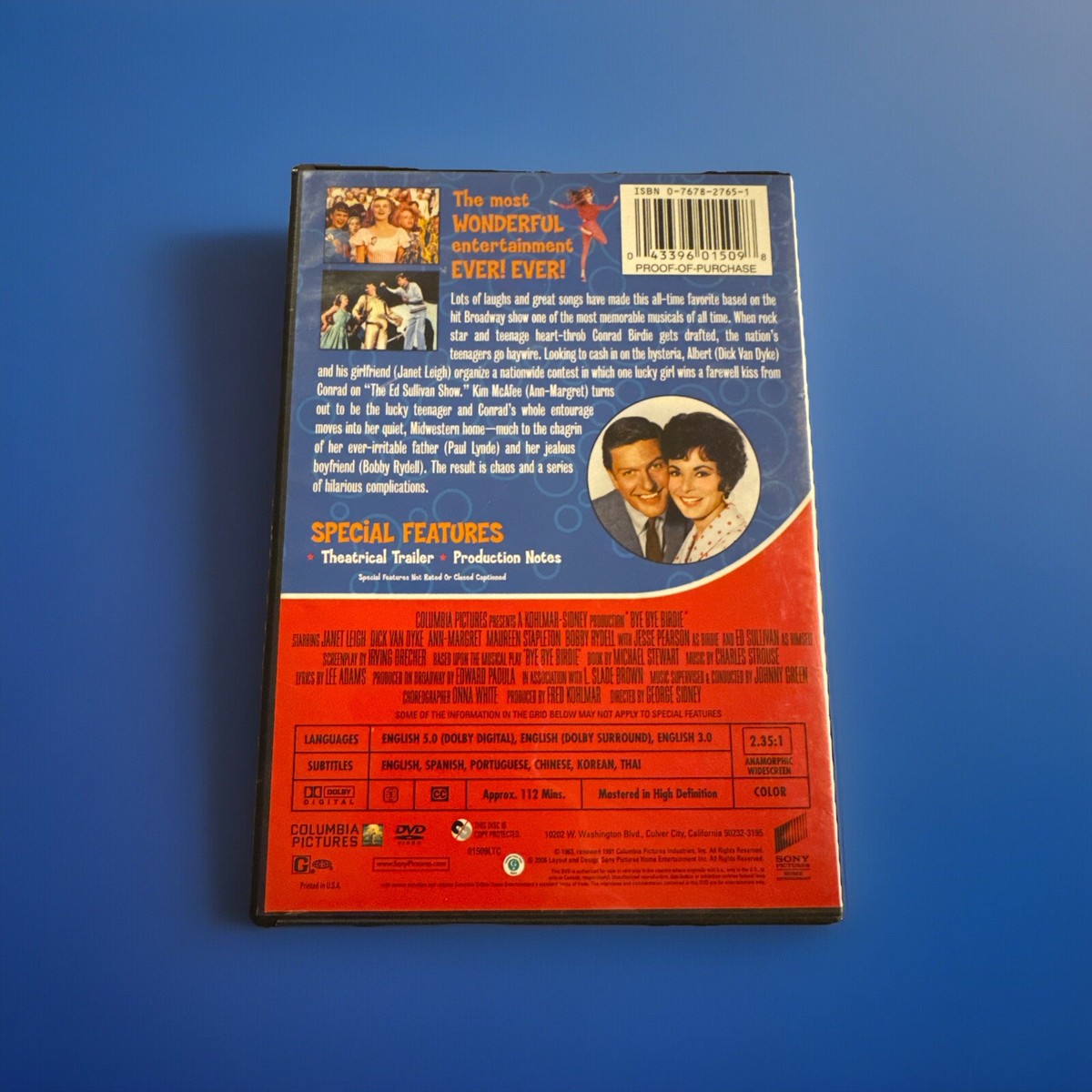 Bye Bye Birdie (DVD, 1963) Dick Van Dyke - Janet Leigh 43396015098