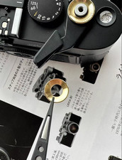 Metal Brass Film Advance Lever Retaining Ring Shutter Guard Ring for Leica M7