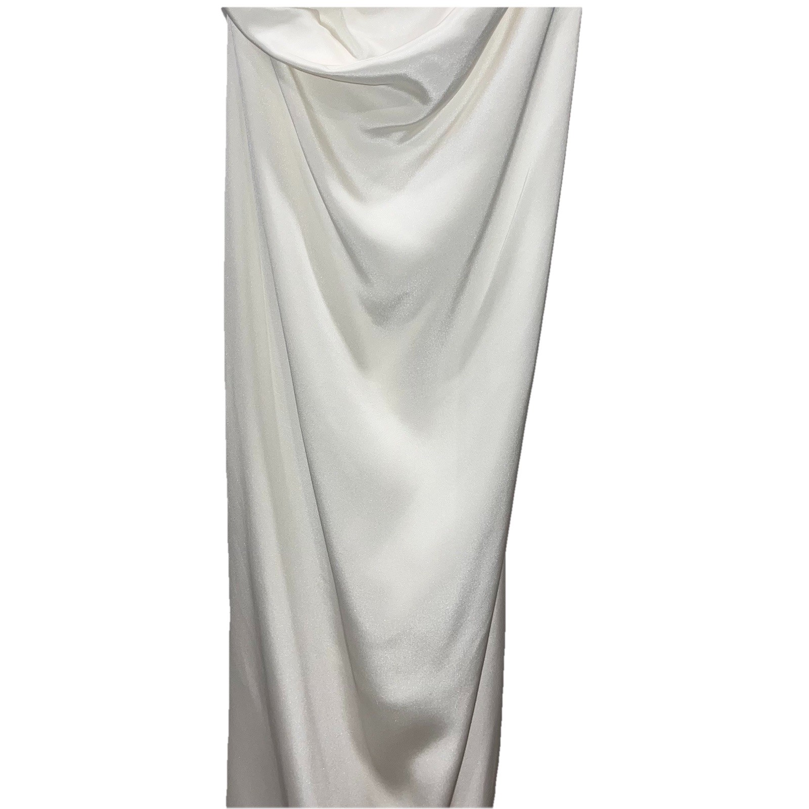 Christopher Esber White Silk Strapless Maxi Dress Gathered Column Bridal 6 🟡 image 7