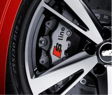 6x Für Audi S Line Sport Rad Bremssattel Aufkleber Auto Logo Embleme Schwarz