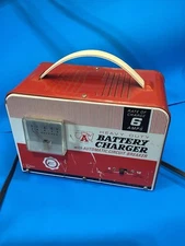 Double A 12V 6V Battery Charger Marine , Auto 6amp Tested & Good Cords