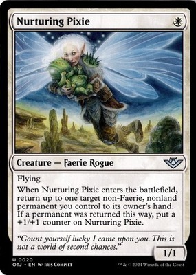 Nurturing Pixie Non-Foil Outlaws of Thunder Junction 20 NM MTG