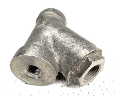 MUELLER Y Strainer 1/4'' NPT Stainless Steel / 3/8'' Blow-Off / 1/32'' Perf. Screen