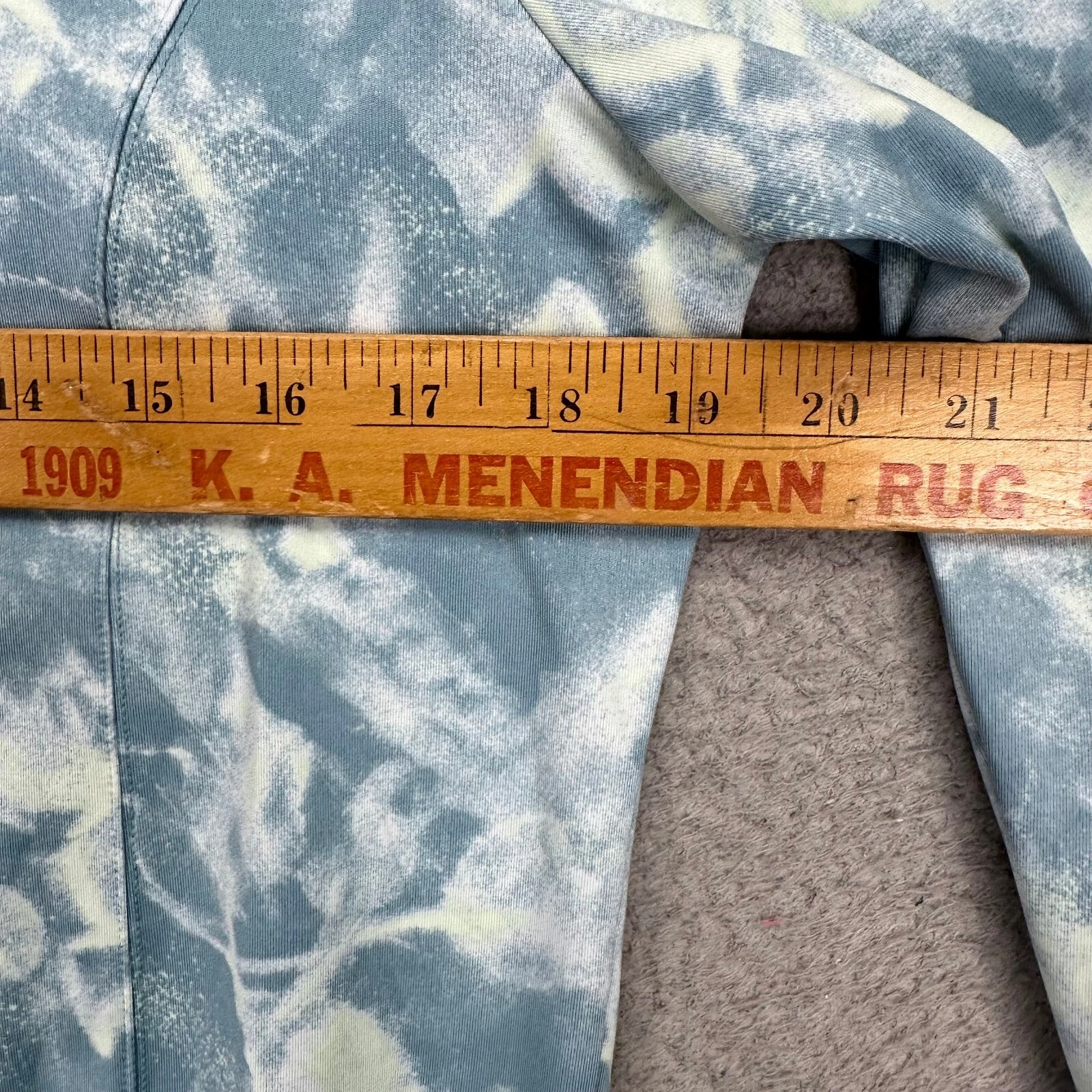 UNDERCOVER Victorias Secret maglione donna XL blu tie dye crop felpa con cappuccio donna NUOVO