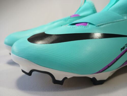Nike Cleats Athletic Shoes Youth Size 6 Zoom Mercurial Turf Turquoise FAST Ship - Picture 16 of 16