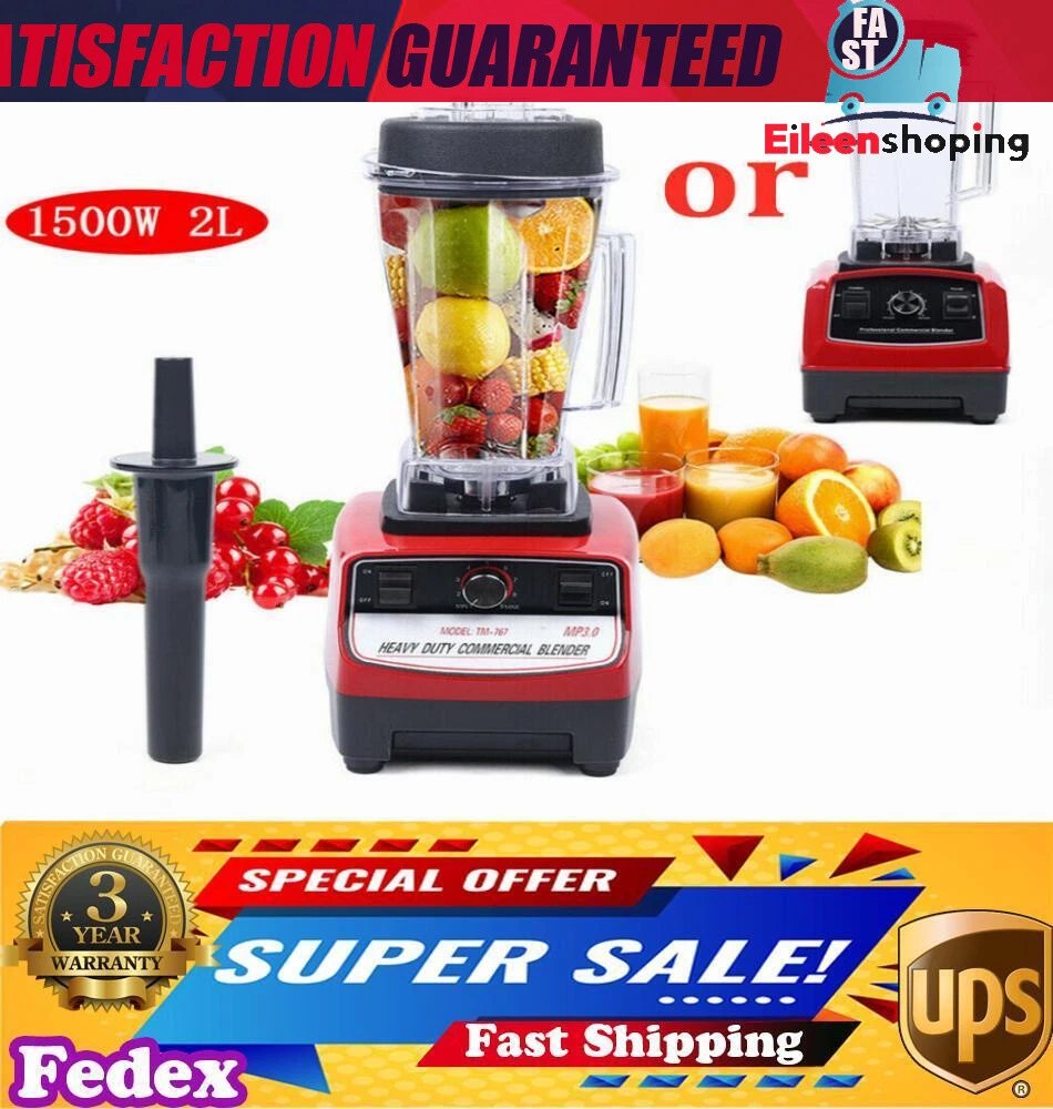 Professional Blender 2HP 2L Heavy Duty Commercial Blender Mixer Juicer
Opens in a new window or tab