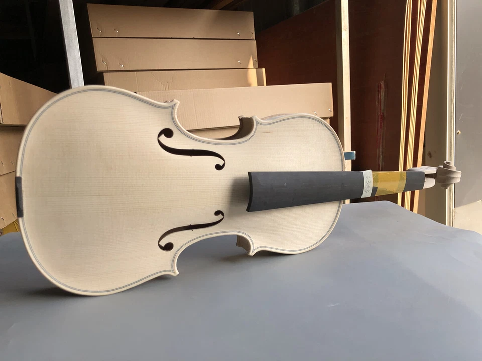 Unfinished violin 4/4 Spruce nice flame maple Handmade maple Stradivari style - Image 2 of 4