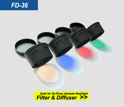 Skilhunt FD-36 Filter - Available in White, Red, Green, Blue