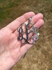 Huge Vintage Sterling Silver Monogram 9.25 Pendant — photo 9