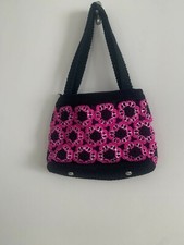 Women's Embroidered Zippered Handmade Handbag