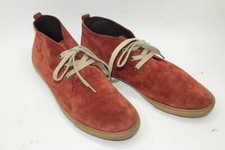 PRADA men shoes sz 9.5 Europe 43.5 red suede  S9316