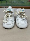 Kidgets Baby Crib Shoes Size 2 White Soft Sole Infant Sneakers