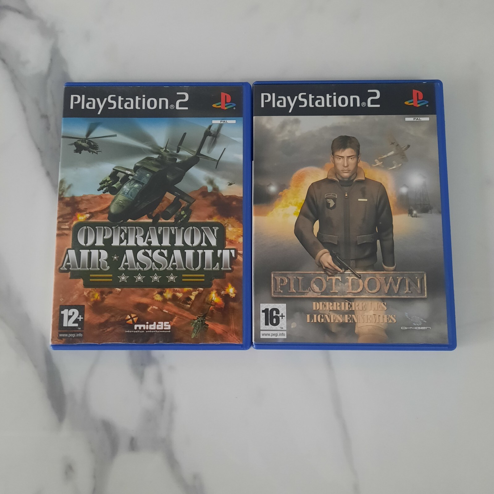 Jeux ps2 Operation air assault + Pilot down derrière les lignes ennemies