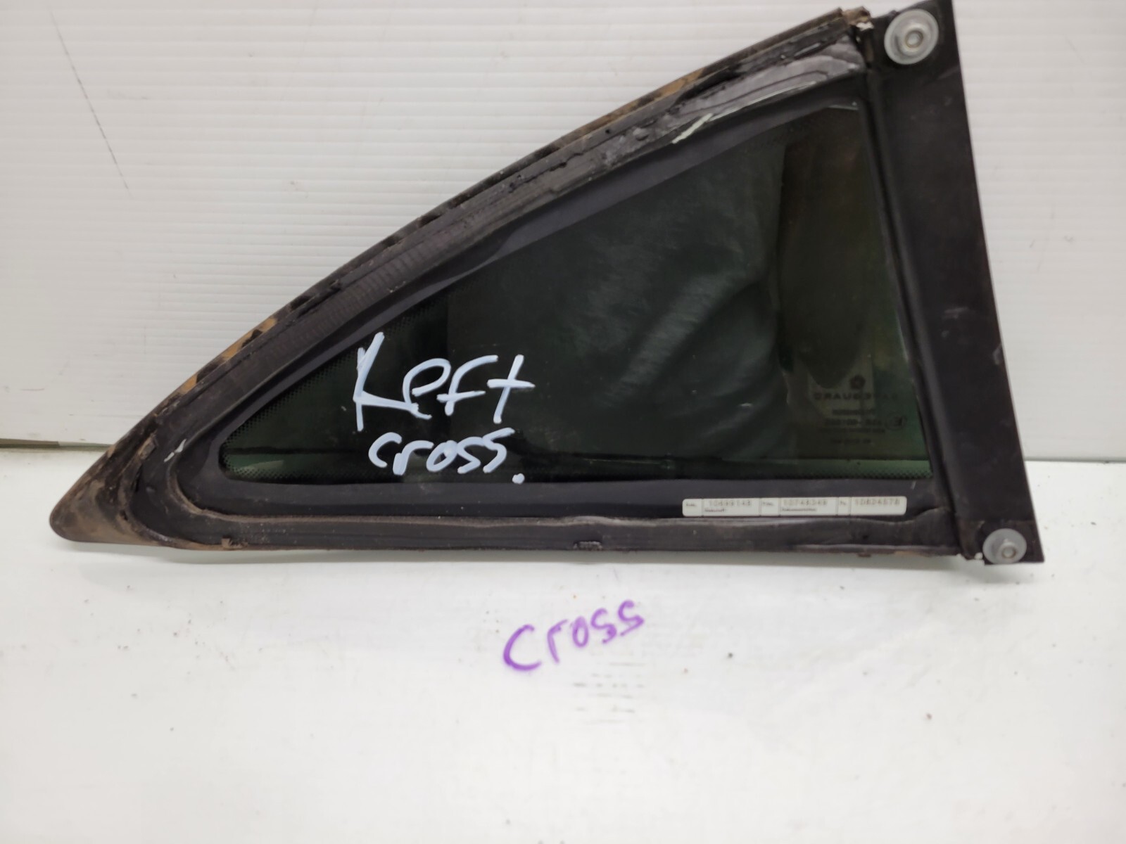 20042008 CHRYSLER CROSSFIRE COUPE LEFT DRIVER SIDE QUARTER WINDOW
