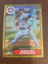 2022 Topps Series 2 1987 Retro Silver Pack Mojo Refractor Marcus Stroman #6