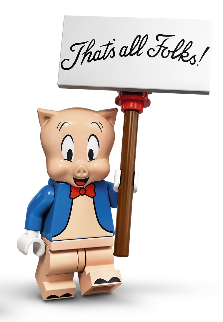 Lego Porky Pig Minifigure - Looney Tunes Series - Brand New
