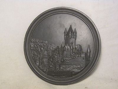 vintage Cochem Germany German cast iron 3 dimension 3d plate metal wall decor