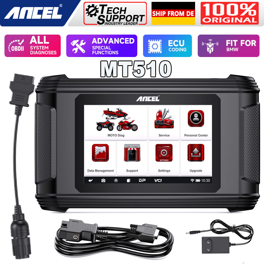 ANCEL MT100 Profi Motorrad Diagnosegerät MT510 für BMW/für Ducati/für Harley DE