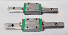 Lot of 2 HIWIN HGH25 9 3/4" Linear Guide Rail Bearing