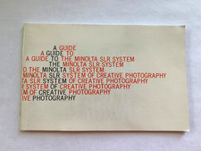 A Guide To The Minolta SLR System Lenses Book