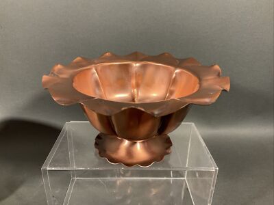 置物 GregorianCopper CandleHolder ServingTray Gregorian Copper Console Bowl With Candle Holders. For Sale